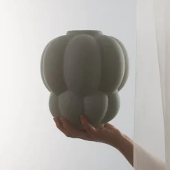 AYTM Uva-vase, keramik, grøn, Ø 26 cm, drueform