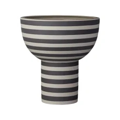 AYTM Varia vase, sort, Ø 23 cm, højde 24 cm, keramik