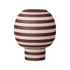 AYTM Varia-vase, rød, Ø 18 cm, højde 21 cm, keramik