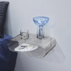 AYTM Vase Torus, blå, Ø 25 cm, højde 33 cm, glas