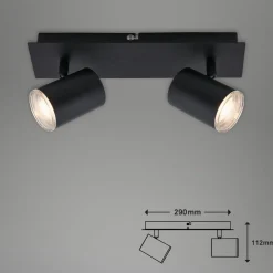 Banyo Splash loftspot, GU10 IP44, 2 lyskilder