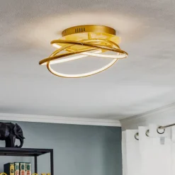 Barna - en gylden designet LED loftlampe