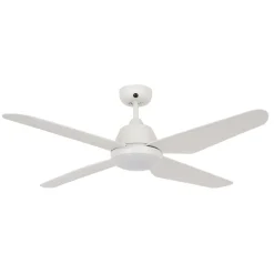 Beacon LED-loftventilator Aria hvid lydløs 122 cm