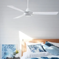 Beacon loftventilator Bayside Calypso hvid Ø 122 cm støjsvag