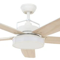 Beacon loftventilator med lys Louisville, hvid, støjsvag