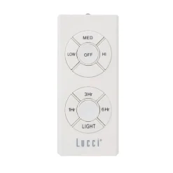 Beacon loftventilator med lys Megara sort 122cm lydløs