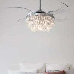 Beacon loftventilator med lys Fanaway Veil krom lydløs