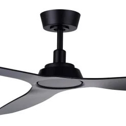 Beacon loftventilator Moto, sort, Ø 132 cm, støjsvag