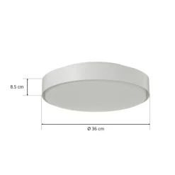 Bega 34278 LED-loftlampe, hvid, Ø 36 cm, DALI