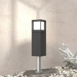 BEGA 84604 LED-sokkellampe, grafit, 3.000 K