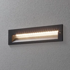 BEGA 33055 LED-væglampe 3000 K, grafit, 32 cm