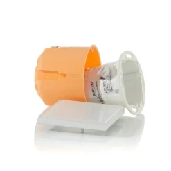 BEGA Accenta væglampe kantet ring hvid 160 lm