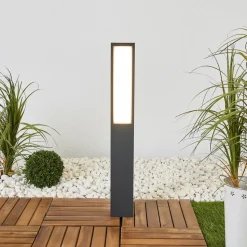 BEGA 77246K3 gadelampe kantet grafit 3000 K 1 side