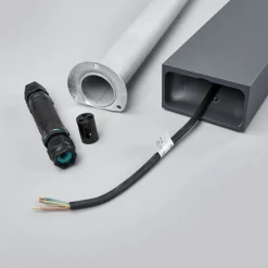 BEGA 77246K3 gadelampe kantet grafit 3000 K 1 side