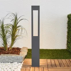 BEGA 77265K3 gadelampe, kantet grafit 3.000 K åben