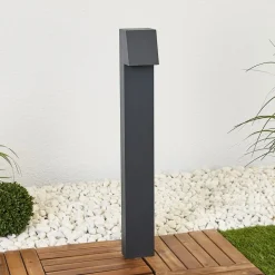 BEGA 77237K3 gadelampe, kantet, grafit 3.000K nede