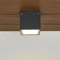 BEGA 66157K3 udendørs loftlampe, grafit 3.000K 38°