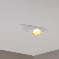 Bega LED indbygningsspot Studio Line, hvid/messing, 2 lyskilder.