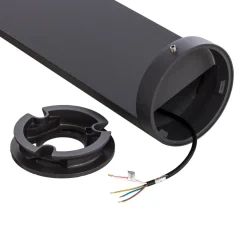 Bega LED-gadelampe 99058 K3, grafit, støbt aluminium, glas