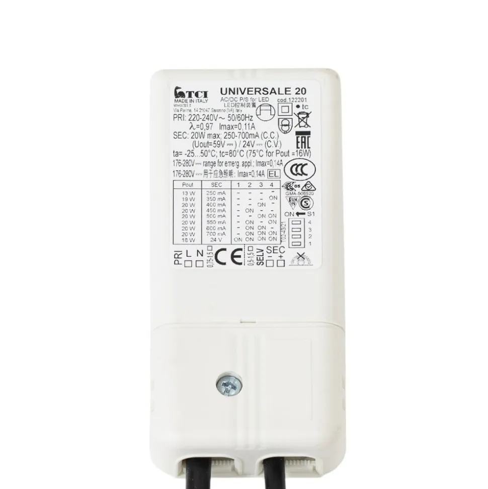 Bega strømforsyning 13144 on/off til Studio Line indbygningslampe med LED