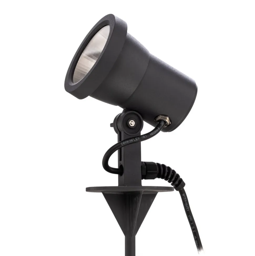 Bega udendørs spotlampe 85009, grafit, støbt aluminium, stik