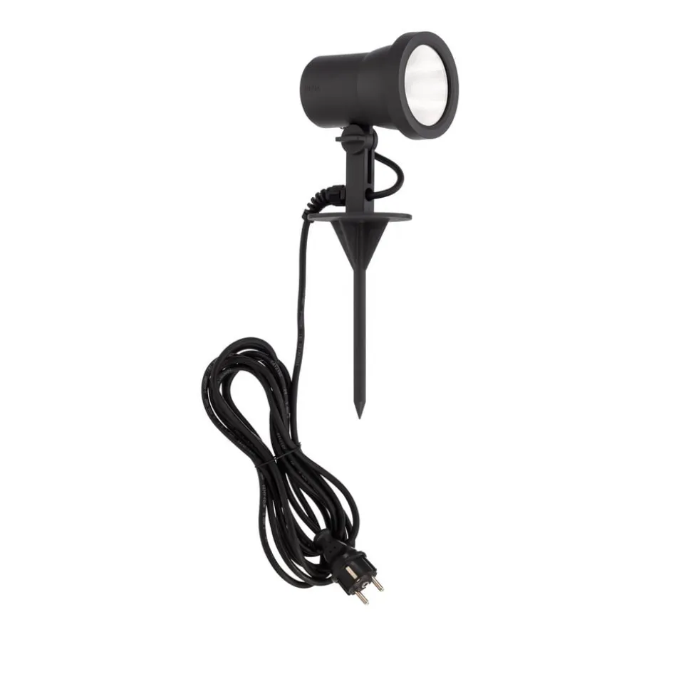 Bega udendørs spotlampe 85009, grafit, støbt aluminium, stik