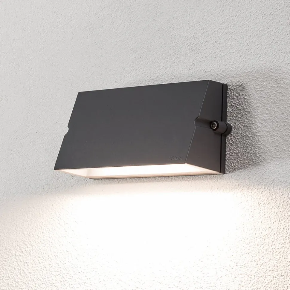 Bega udendørs væglampe 24372, grafit, støbt aluminium, IP65