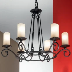 Bente lysekrone, 6 lyskilder