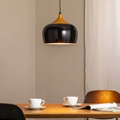 Berceste 212-S hængelampe Ø30cm sort/guld