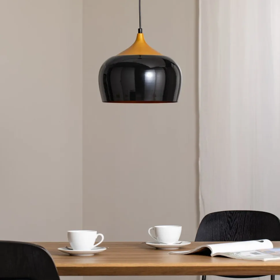 Berceste 212-S hængelampe Ø30cm sort/guld