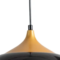 Berceste 212-S hængelampe Ø30cm sort/guld