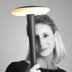 Bermuda LED-sokkellampe med jordspyd, sortgrå