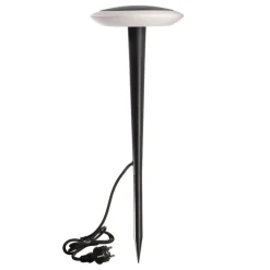 Bermuda LED-sokkellampe med jordspyd, sortgrå