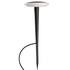 Bermuda LED-sokkellampe med jordspyd, sortgrå