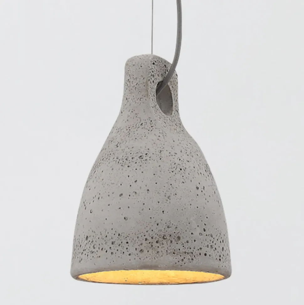 Beton pendellampen Lenna i grå