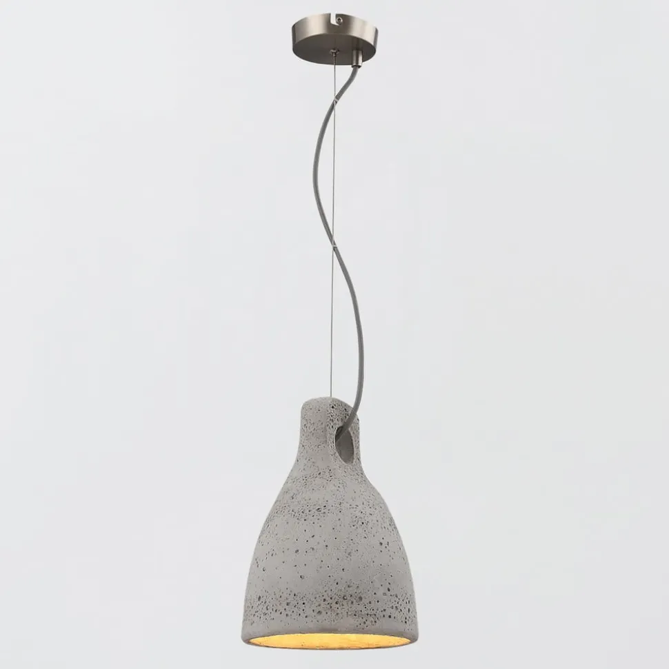 Beton pendellampen Lenna i grå