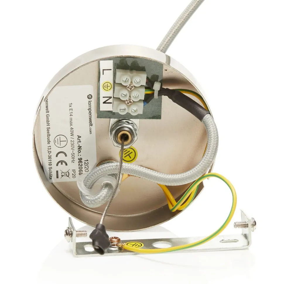 Beton pendellampen Lenna i grå