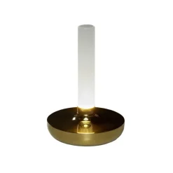 Biarritz LED-bordlampe, IP54, batteri, CCT, guld