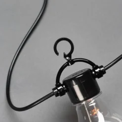 Biergarten lyskæde, basissæt med skærm, gul