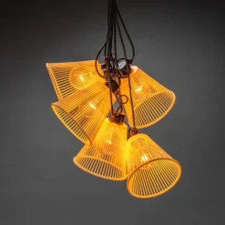 Biergarten lyskæde, basissæt med skærm, gul