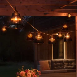 Biergarten lyskæde, udvidelse, sort skærm