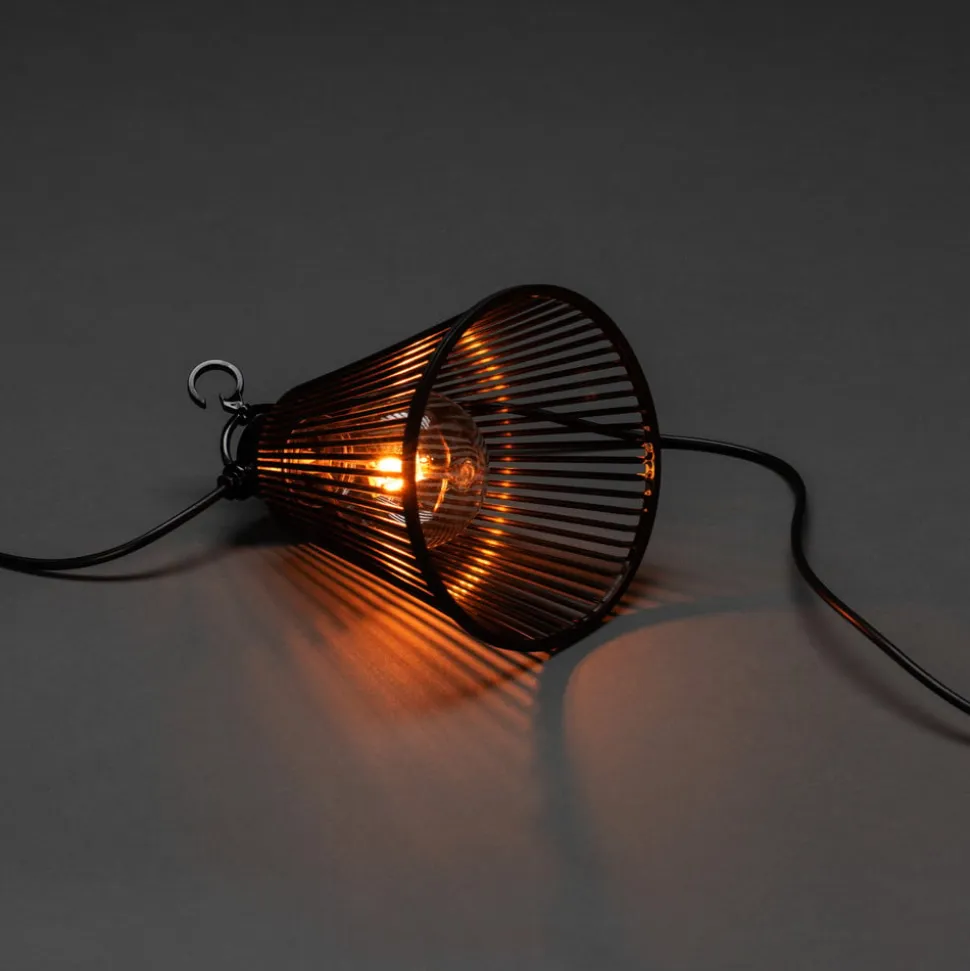 Biergarten lyskæde, udvidelse, sort skærm