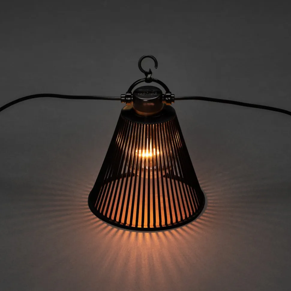 Biergarten lyskæde, udvidelse, sort skærm