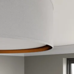 Bilbao loftslampe, hvid/guld, Ø 60 cm