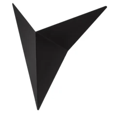Bird 3201 uplight væglampe, trekantet design, sort