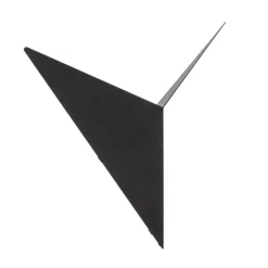 Bird 3201 uplight væglampe, trekantet design, sort