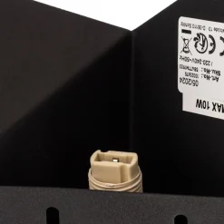 Bird 3201 uplight væglampe, trekantet design, sort