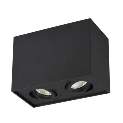 Biscuit loftlampe, 2 lyskilder, sort