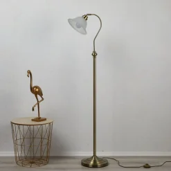 BJANE fortryllende gulvlampe, patineret messing