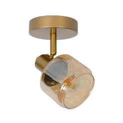 Bjorn loftspot, 1 lyskilde, guld/messing